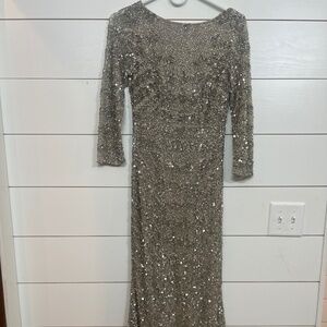 Theia sequin dress
